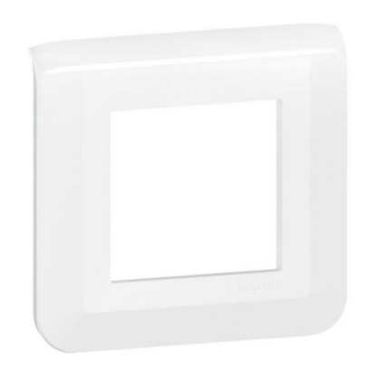 Plaque de finition Mosaic™ 2 modules blanche - Legrand 078802L