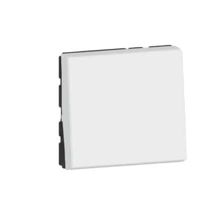 Legrand 278040L Poussoir Mosaic Easy-Led 6A 2 modules blanc