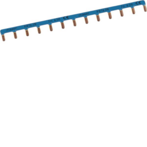 Barre de pontage HAGER KB163N 1P 63A 10mm² bleu 13 modules – Connexion neutre