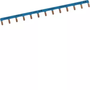 Barre de pontage HAGER KB163N 1P 63A 10mm² bleu 13 modules – Connexion neutre