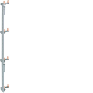 Barre d'alimentation HAGER KCN425 2 pôles 63A 396 mm 4 rangées entraxe 125 mm