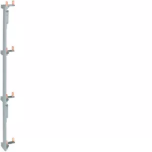 Barre d'alimentation HAGER KCN425 2 pôles 63A 396 mm 4 rangées entraxe 125 mm