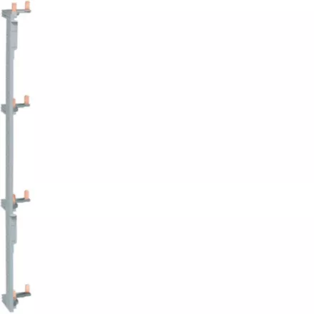 Barre d'alimentation HAGER KCN425 2 pôles 63A 396 mm 4 rangées entraxe 125 mm