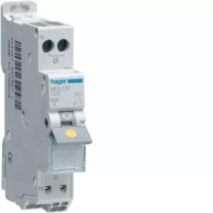 Disjoncteur HAGER MFS720 20A 1P+N Courbe C 3kA SansVis - 1 Module Connexion Auto