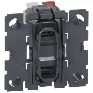 Poussoir inverseur Legrand Céliane 6A 2 modules NO-NF Gris - Réf. 067031