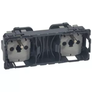 Prise de courant double LEGRAND Céliane 067124 2x2P+T 16A - Bornes automatiques
