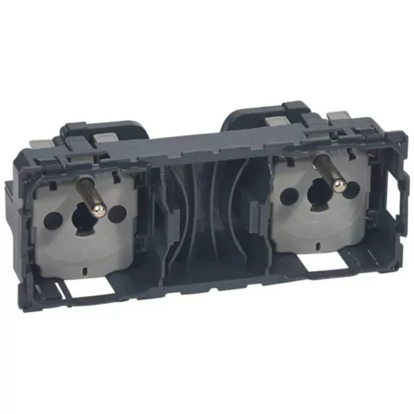 Prise de courant double LEGRAND Céliane 067124 2x2P+T 16A - Bornes automatiques