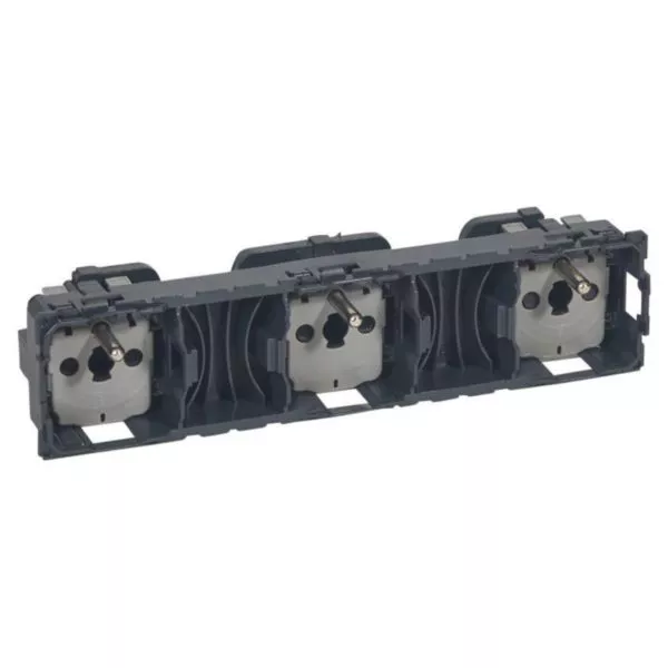 Prise de courant triple LEGRAND Céliane 067126 3x2P+T 16A 250V - Bornes auto