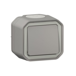 Legrand 069711L Interrupteur ou V et V étanche Plexo 10A IP55 Gris Fixat Saillie