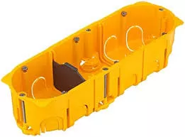 Boîte d'encastrement Batibox Legrand réf. 080053 - 3 postes, profondeur 50 mm