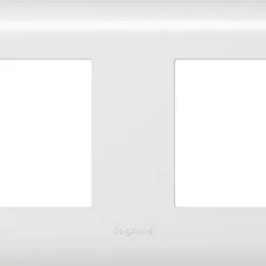 Legrand - Plaque de finition horizontale Mosaic pour 2x2 modules blanc