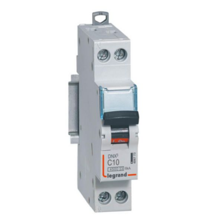 Legrand 406773 – Disjoncteur modulable Phase + Neutre DNX³ 10A Courbe C