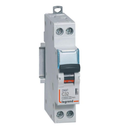 Legrand 406777 – Disjoncteur modulable Phase + Neutre DNX³ 32A Courbe C