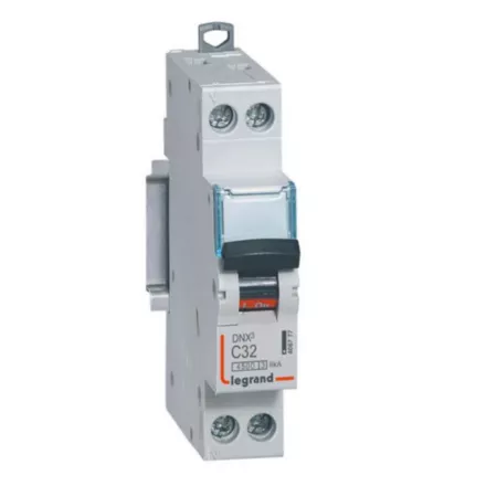 Legrand 406777 – Disjoncteur modulable Phase + Neutre DNX³ 32A Courbe C