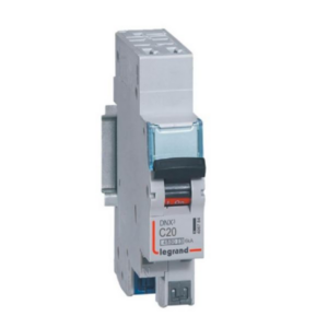 Legrand 406784 – Disjoncteur modulable Phase + Neutre DNX³ 20A Courbe C  Auto