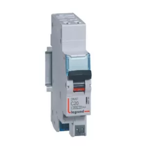 Legrand 406784 – Disjoncteur modulable Phase + Neutre DNX³ 20A Courbe C  Auto