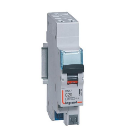 Legrand 406784 Disjoncteur DNX³ 20A courbe C Ph+N bornes auto