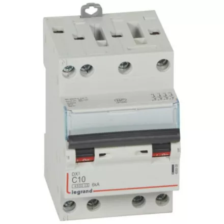 Legrand 406908 - Disjoncteur DNX3 10A 4P Courbe C 400V