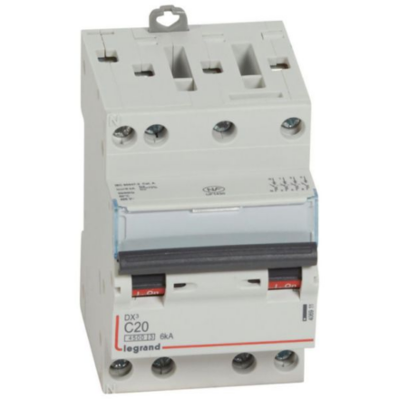 Legrand 406911 - Disjoncteur DNX3 20A 4P Courbe C 400V
