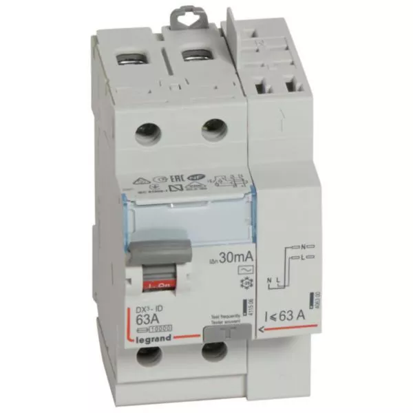 Interrupteur différentiel Legrand DX³ 411633 - 40A - 30MA - Type AC