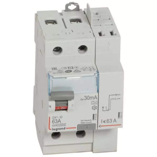 Interrupteur différentiel Legrand DX³ 411639 - 63A - 30MA - Type A