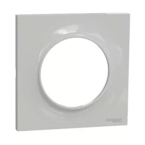 Plaque 1 poste Odace STYL Gris Schneider Odace S520702A1