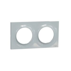 Plaque 2 postes Odace STYL Sable Schneider Odace S520704B1