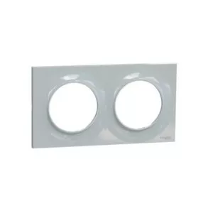 Plaque 2 postes Odace STYL Sable Schneider Odace S520704B1