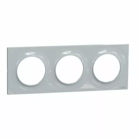 Plaque 3 postes Odace STYL Sable Schneider Odace S520706B1
