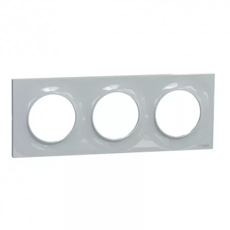 Plaque 3 postes Odace STYL Sable Schneider Odace S520706B1