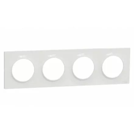 Plaque 1 poste Odace STYL alu Schneider Odace S520708E