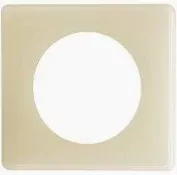 Plaque de finition Legrand Céliane 1 poste Poudré Craie - Réf. 066701