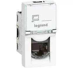 Legrand Mosaic 076561 – Prise RJ45 Cat. 6 UTP 1 module