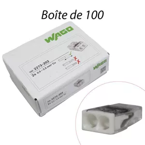 Connecteur de Passage WAGO 2273-202  2.50 MM² QTE 100