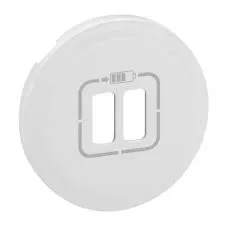 Legrand Céliane 068256 – Enjoliveur double USB (A + C) blanc