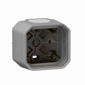Legrand 069681L – Support plaque étanche Plexo 1 poste Gris – Encastré IP55
