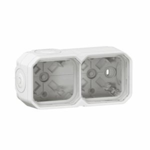 Legrand 069690L – Boîtier saillie étanche Plexo 2 postes Blanc IP55
