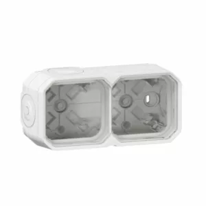 Legrand 069690L – Boîtier saillie étanche Plexo 2 postes Blanc IP55