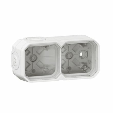 Legrand 069690L – Boîtier saillie étanche Plexo 2 postes Blanc IP55