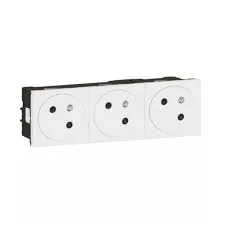 Legrand Mosaic - Prise 3x2P+T Surface Link - Connexion auto - … 45ø - 6 modules
