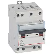 Legrand 407906 - Disjoncteur DNX3 10A 4P Courbe C 10kA