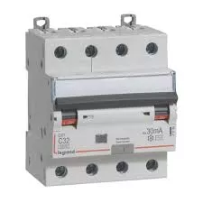 Disjoncteur différentiel Legrand DX³ 6000 32A 4P Type AC 30mA 10kA - Réf. 411189