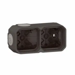 Boîtier saillie étanche Plexo 2 postes Anthracite