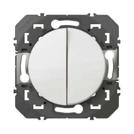 Poussoir Double Dooxie Blanc - Réf. 600008